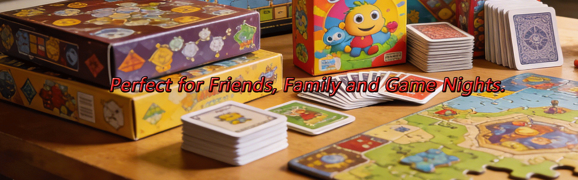 Puzzle Games, Family Board Games, and Strategy Card Sets with Multi-Component Pieces